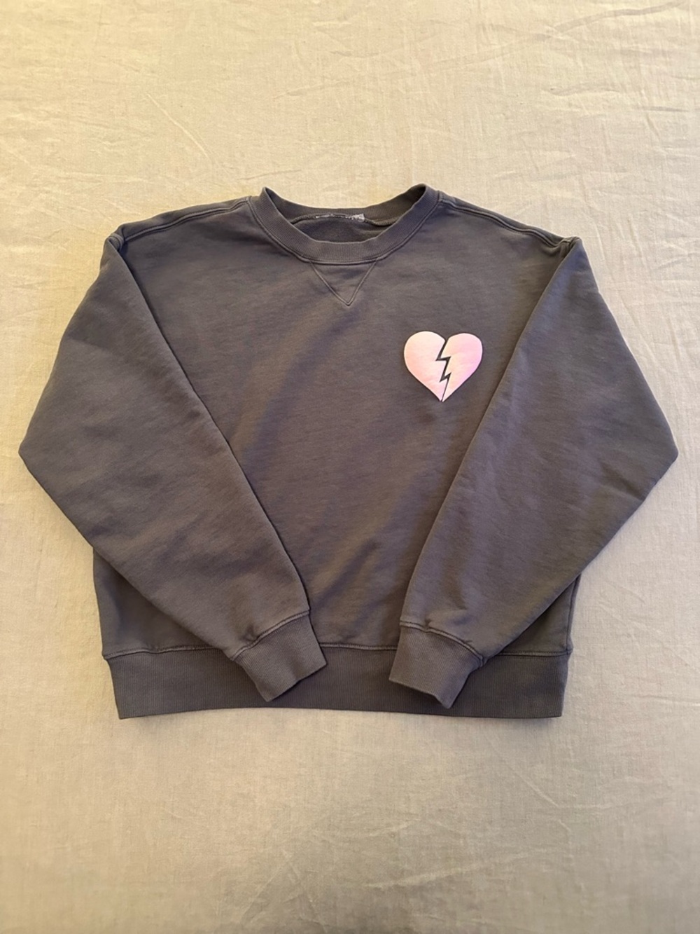 Wildfox I Wish It Was Saturday Crewneck Sweatshirt 100% Cotton